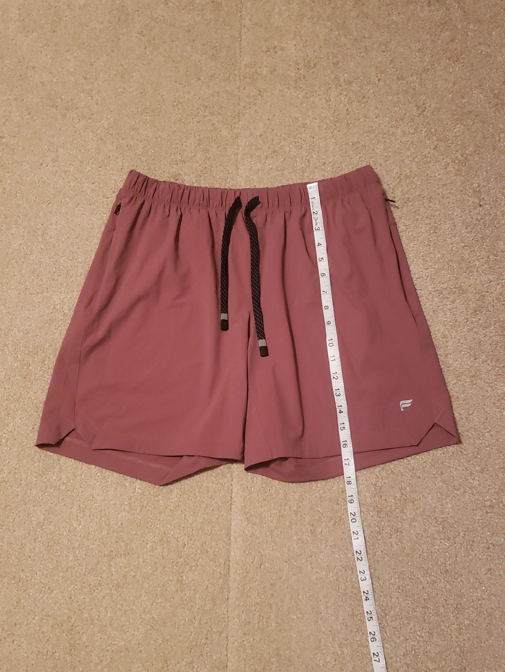 Fabletics Men's The One Dusty Rose Lineless Shorts - Picture 11 of 14